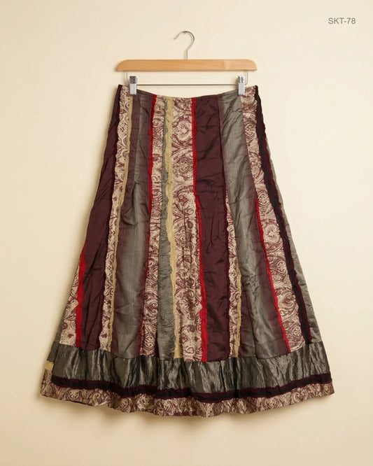 Premium Condition Women's skirts | Preloved CUT LABEL | Brown Polyester | Thrift Shop for Womens Peshawar Pakistan | OTS