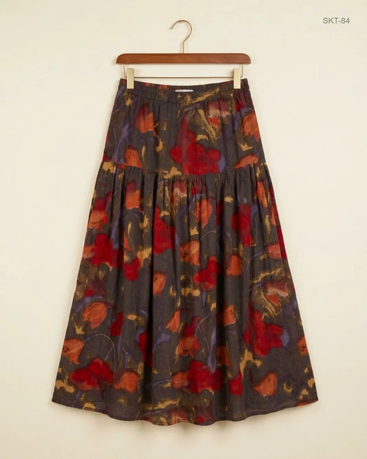 Secondhand Branded Women's skirts by CUT LABEL, Multi Viscose fabric, Premium condition, for Womens - Online Thrift Shop Islamabad Pakistan