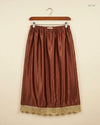 Women's skirts | CUT LABEL | Preloved Branded | Brown SILK | Excellent | OTS Thrift Store Karachi Pakistan