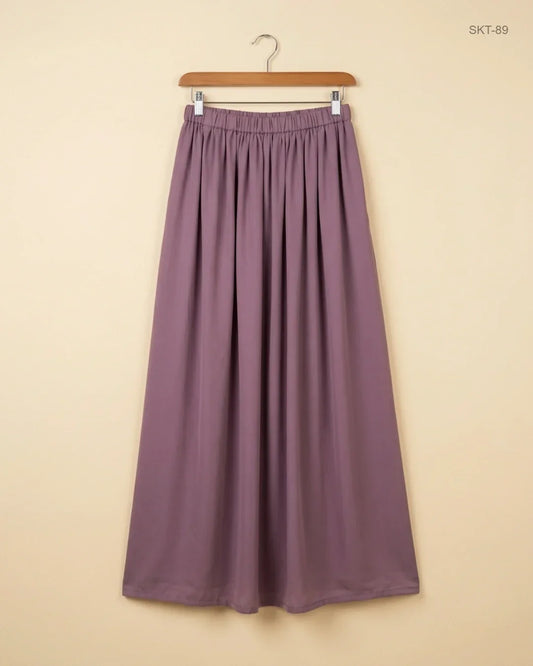Women's skirts | CUT LABEL | Preloved Branded | Mauve Polyester | Premium | OTS Thrift Store Karachi Pakistan