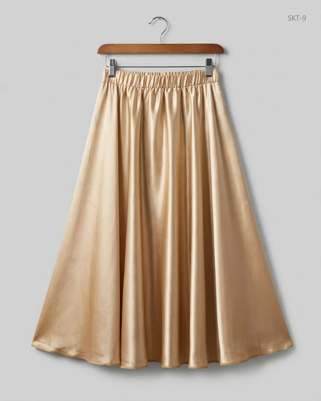 UK Imported secondhand Women's skirts - CUT LABEL brand, Gold SILK, Premium condition, for - Online Thrift Store Islamabad Pakistan