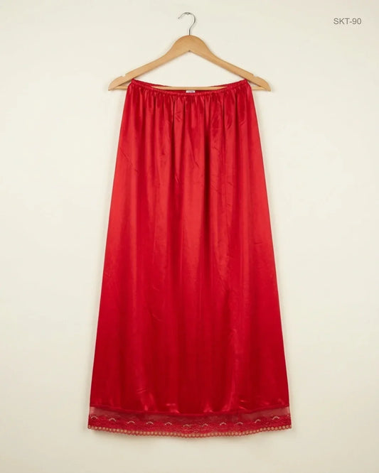 Premium Condition Women's skirts | Preloved CUT LABEL | Red Polyester | Thrift Shop for Womens Islamabad Pakistan | OTS