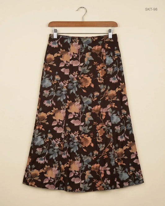 Secondhand Branded Women's skirts by Liz claiborne, Brown Cotton fabric, Premium condition, for Womens - Online Thrift Shop Lahore Pakistan
