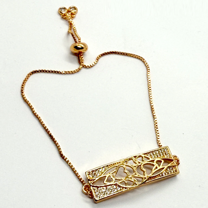 Intertwined Rectangular Bracelet