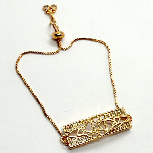 Intertwined Rectangular Bracelet