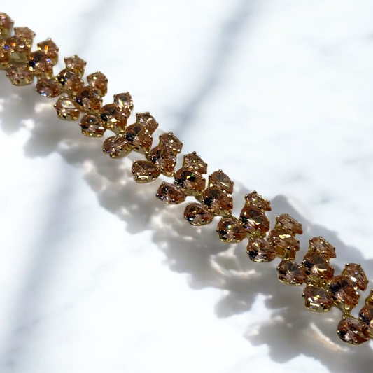 Stunning Champagne Wreath Bracelet