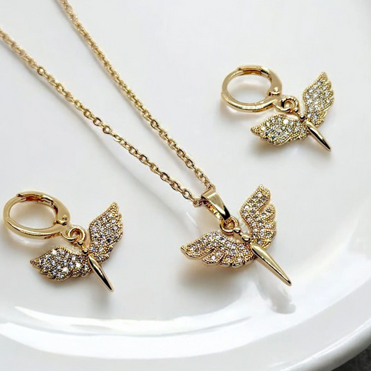 Golden Serenity Wings Set