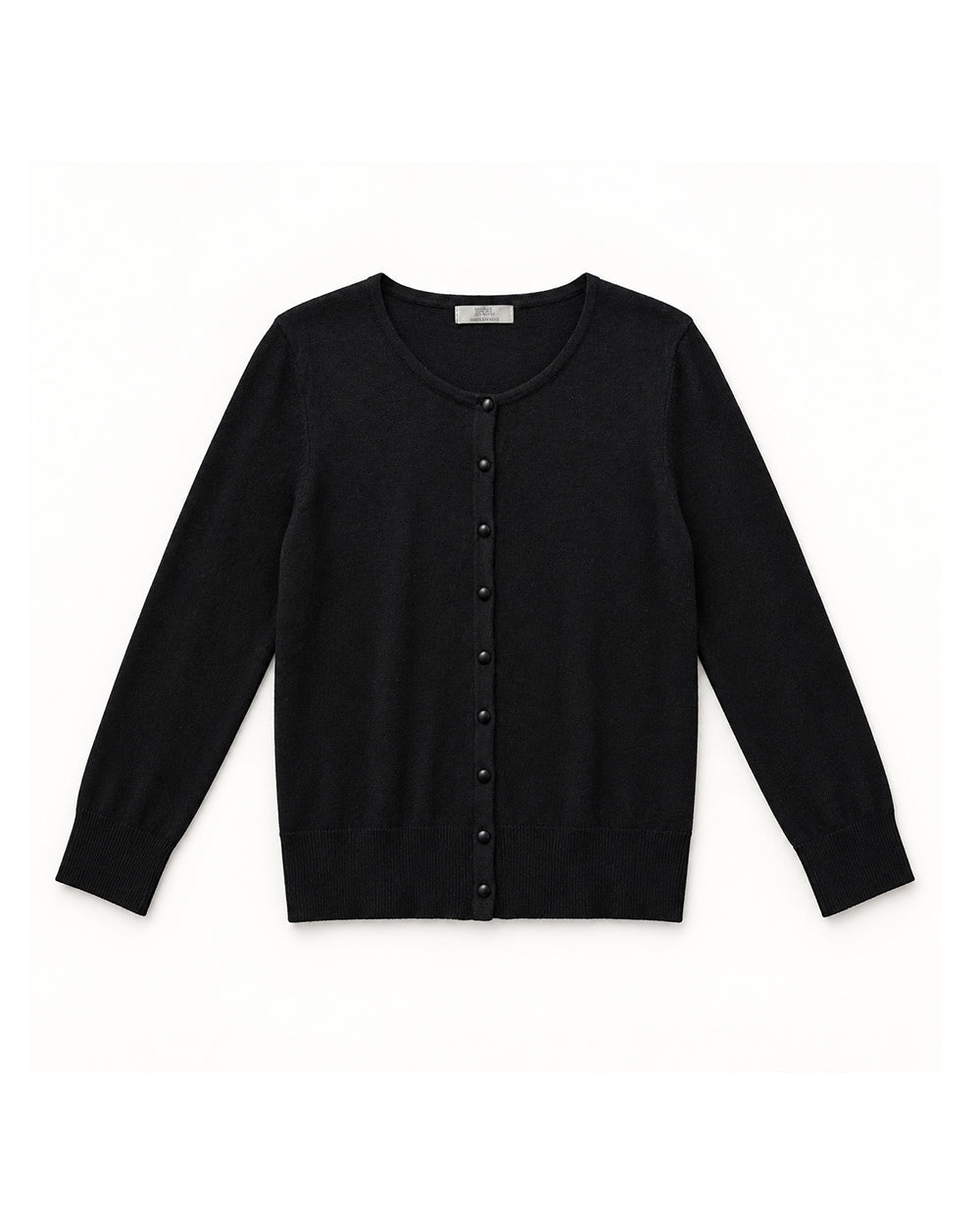 Black women's preloved button-down cardigan, VW-BLWC03