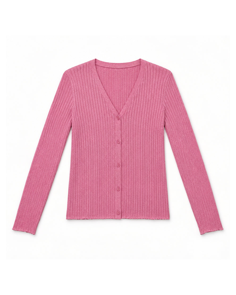 Pink women's preloved button-down cardigan, VW-BLWC07