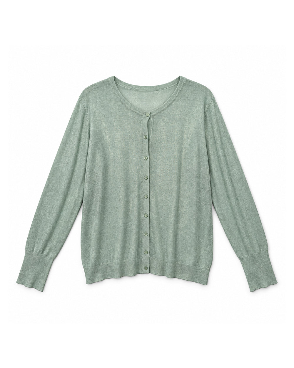 Sage Green women's preloved button-down cardigan, VW-BLWC13