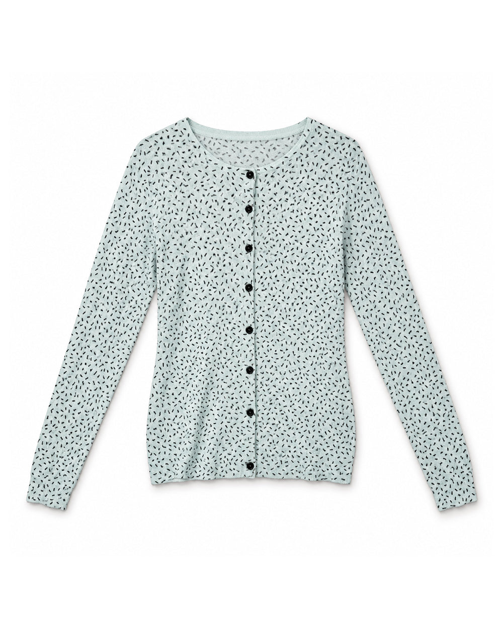Mint Speckle women's preloved button-down cardigan, VW-BLWC16