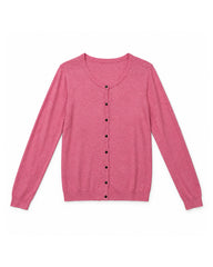 Pink women's preloved button-down cardigan, VW-BLWC17