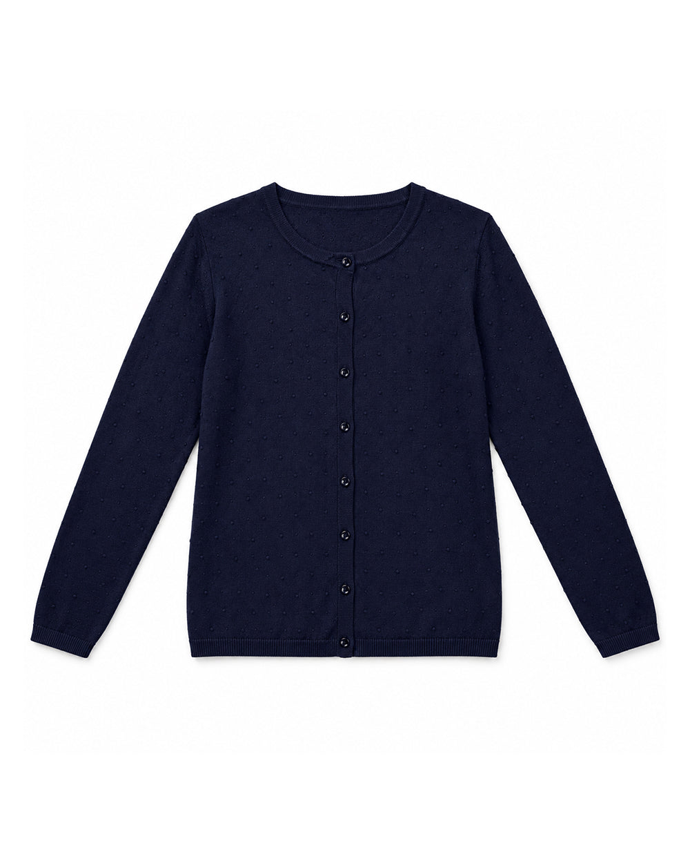 Navy Blue women's preloved button-down cardigan, VW-BLWC23
