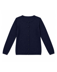 Navy Blue women's preloved button-down cardigan, VW-BLWC23