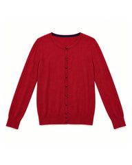 Red women's preloved button-down cardigan, VW-BLWC24