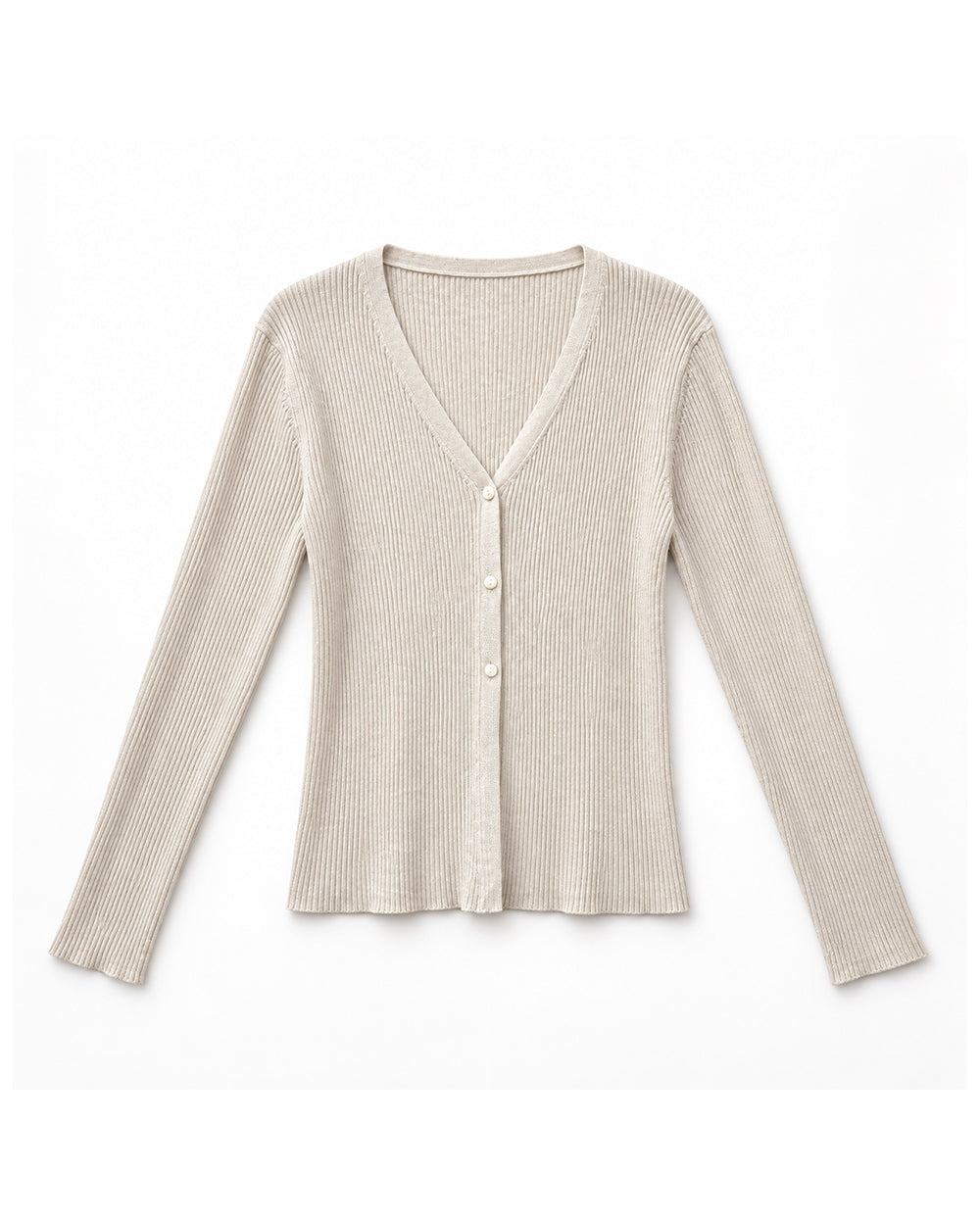 Ivory women's preloved button-down cardigan, VW-BLWC30