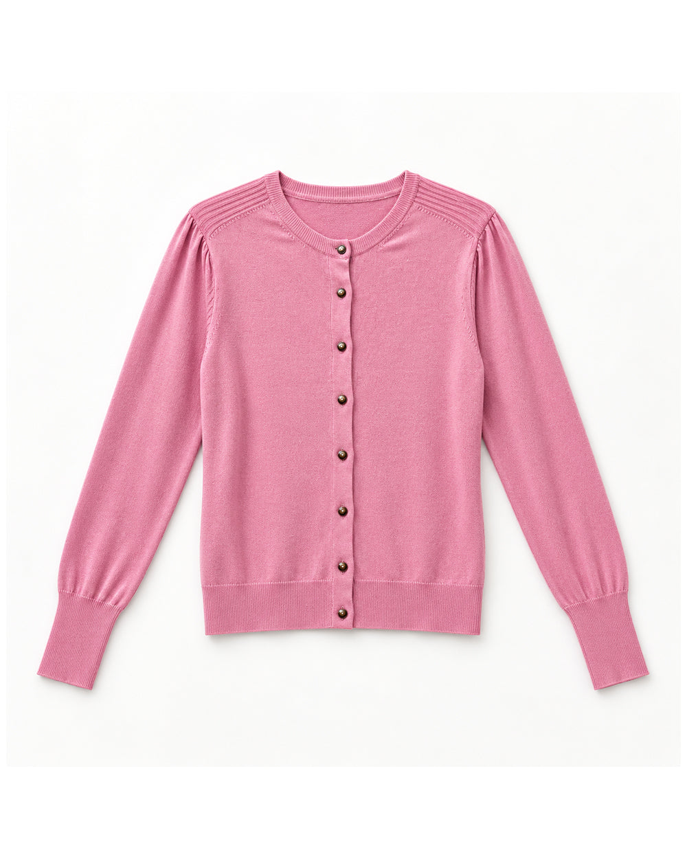 Pink women's preloved button-down cardigan, VW-BLWC32