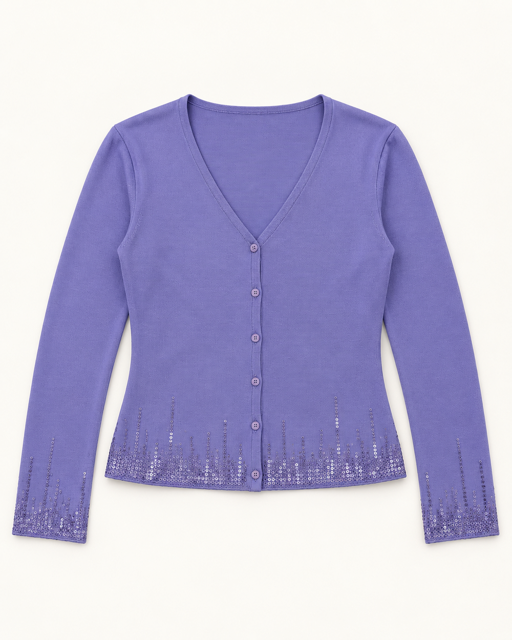 Lilac women's preloved button-down cardigan, VW-BLWC44