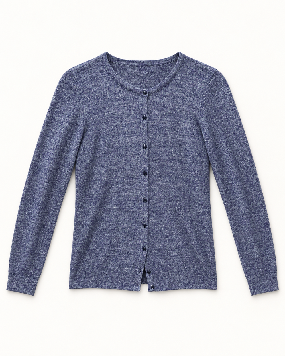 Slate Blue women's preloved button-down cardigan, VW-BLWC45