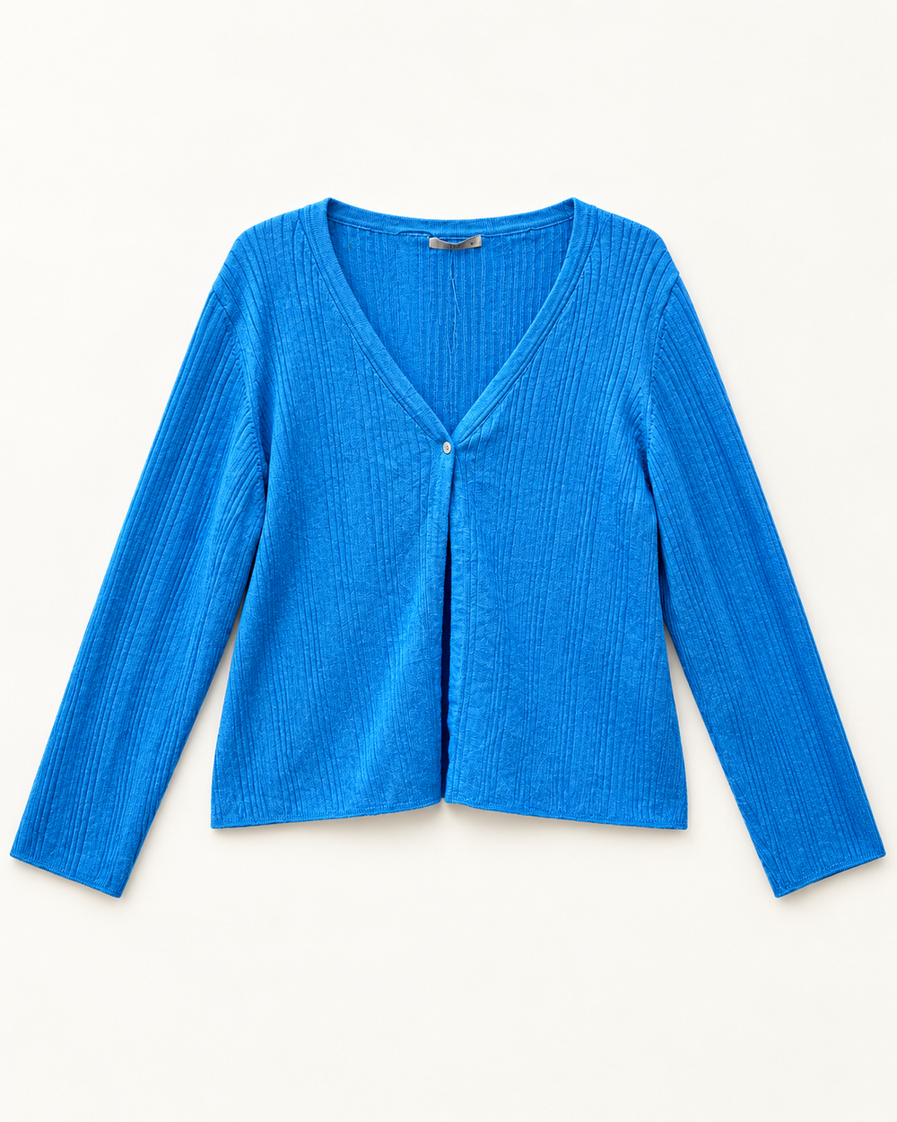 Bright Blue women's preloved button-down cardigan, VW-BLWC69