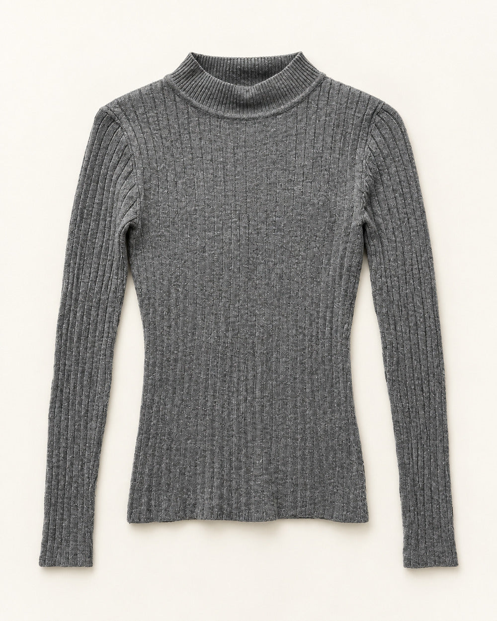 Charcoal Grey women's preloved winter crop top, VW-CTP136