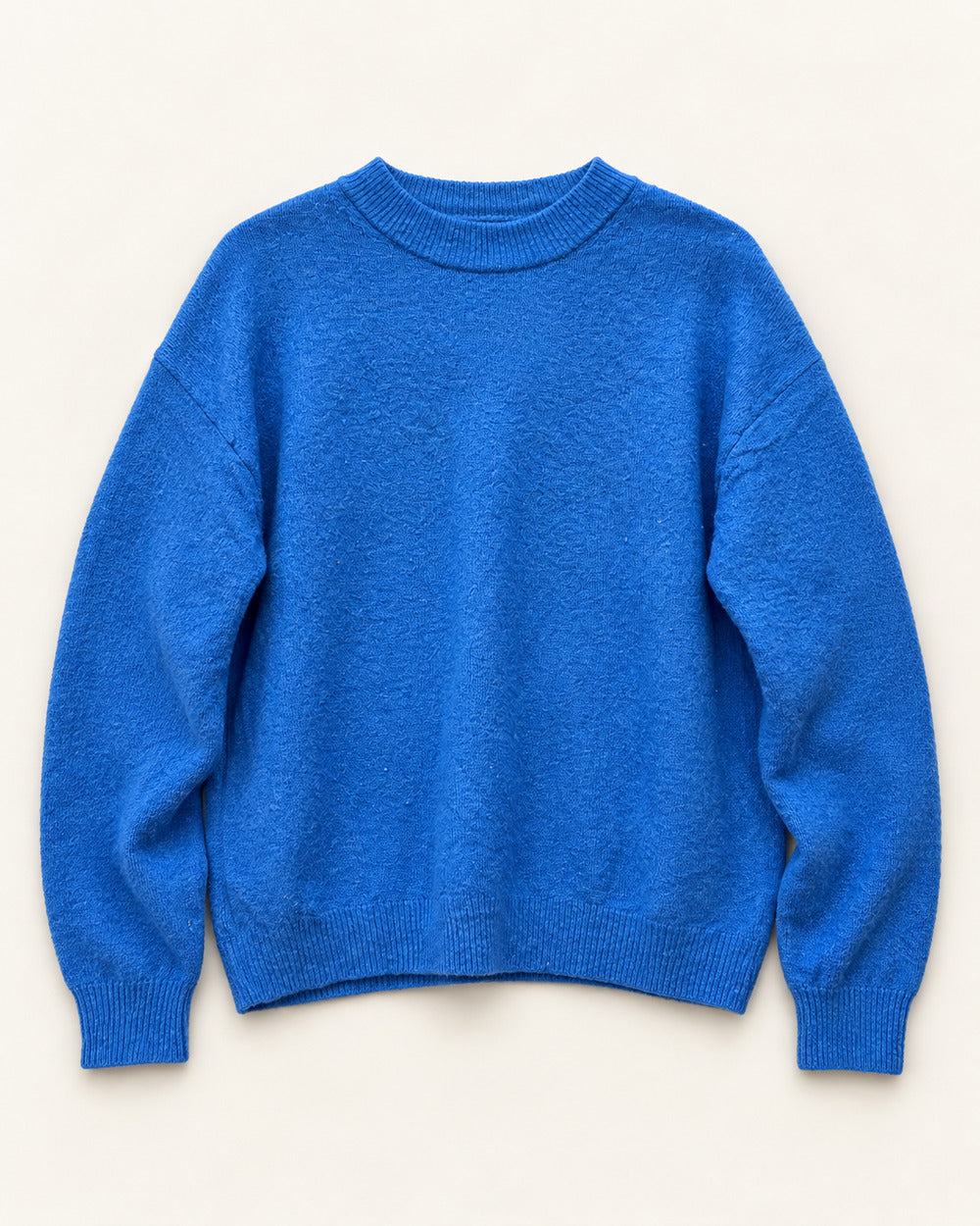 Electric Blue women's preloved winter crop top, VW-CTP139