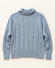 Powder Blue women's preloved winter crop top, VW-CTP140