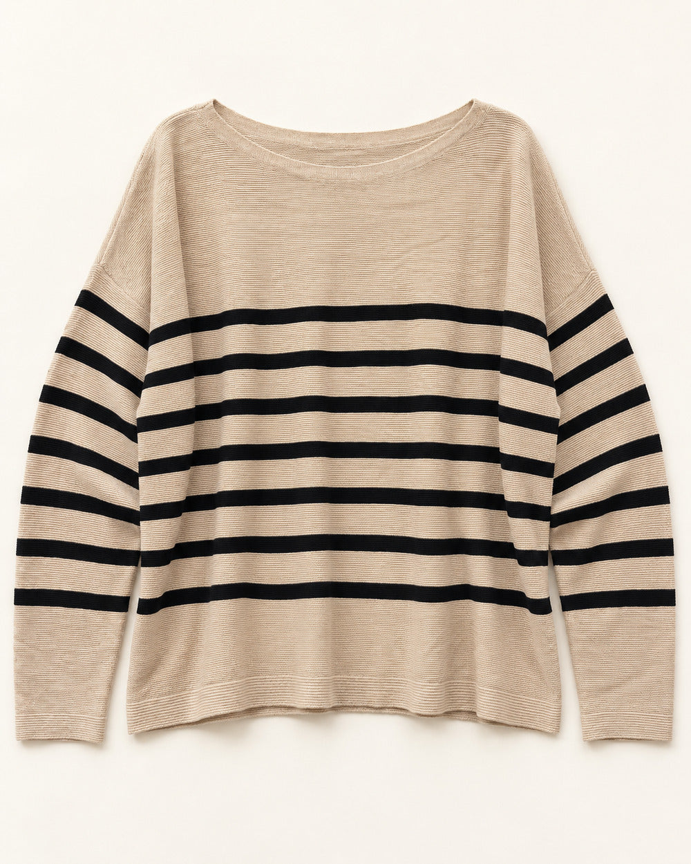 Beige & Black women's preloved winter crop top, VW-CTP142