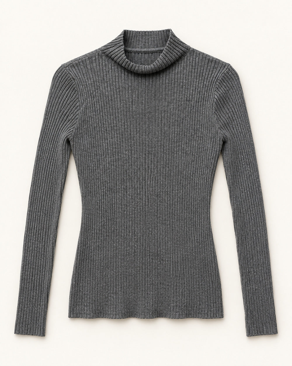 Charcoal Grey women's preloved winter crop top, VW-CTP149