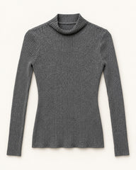Charcoal Grey women's preloved winter crop top, VW-CTP149