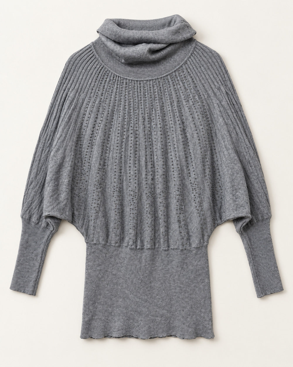 Grey women's preloved winter crop top, VW-CTP153