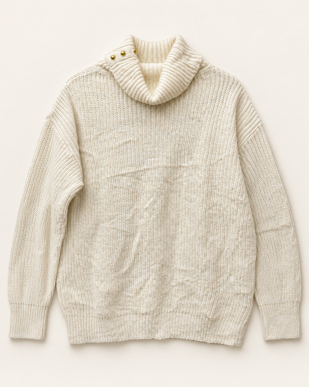 Cream women's preloved winter crop top, VW-CTP161