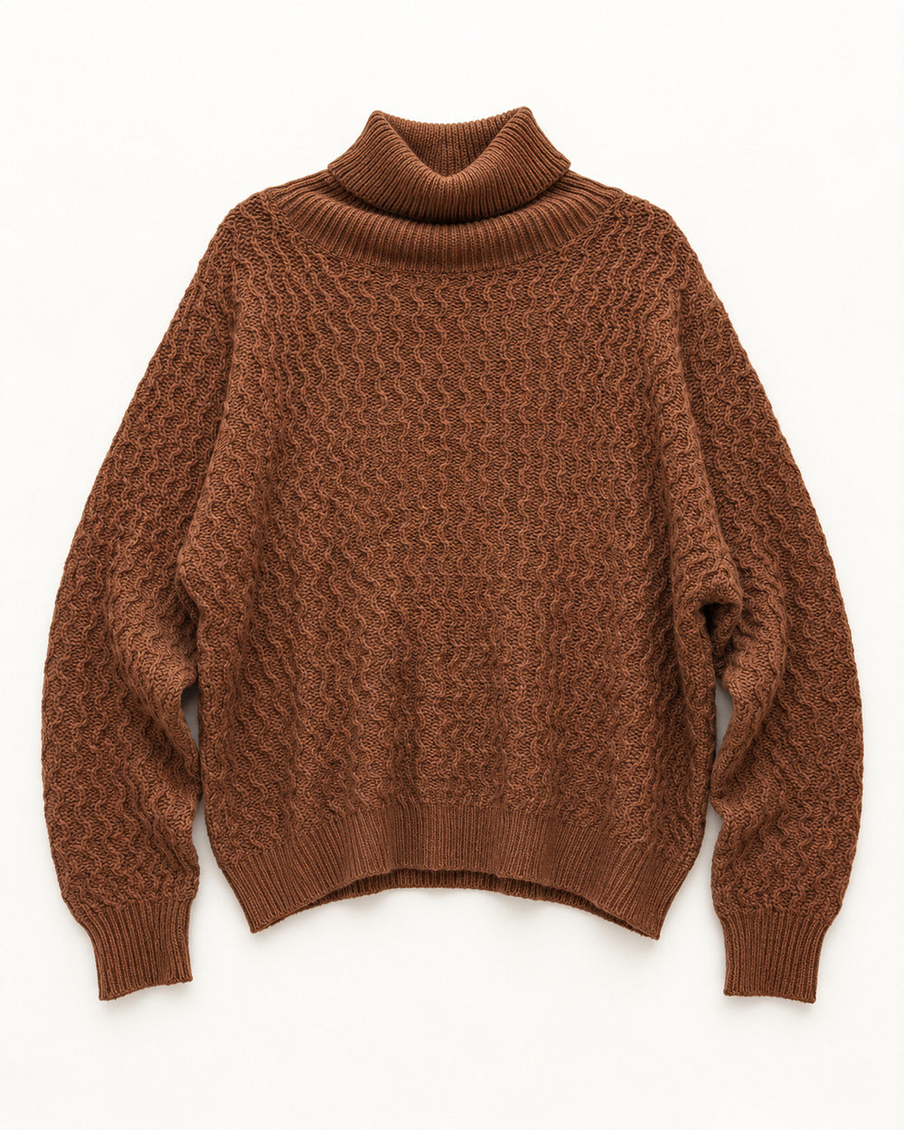 Rust Brown women's preloved winter crop top, VW-CTP167