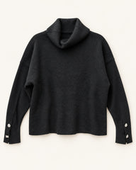 Black women's preloved winter crop top, VW-CTP170