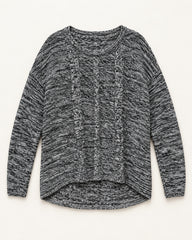 Black & White women's preloved winter crop top, VW-CTP176