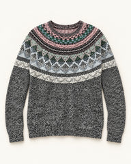 Grey, Pink & White women's preloved winter crop top, VW-CTP179