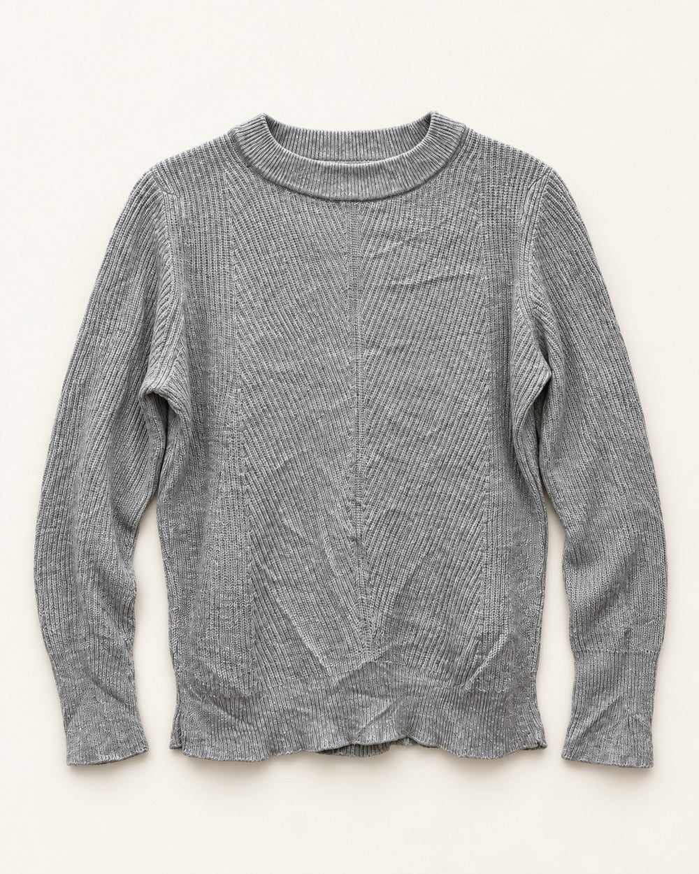 Grey women's preloved winter crop top, VW-CTP185