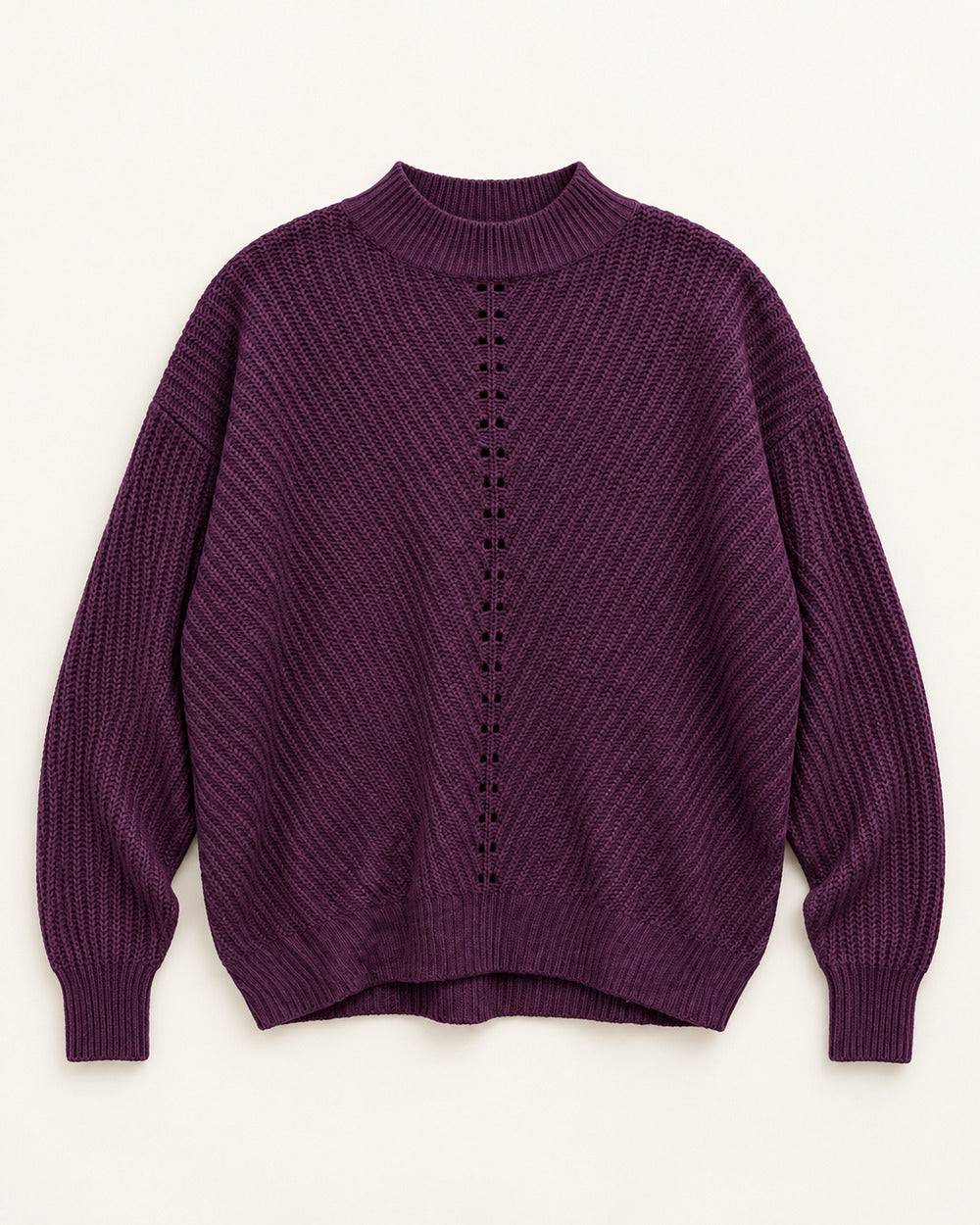 Plum women's preloved winter crop top, VW-CTP188
