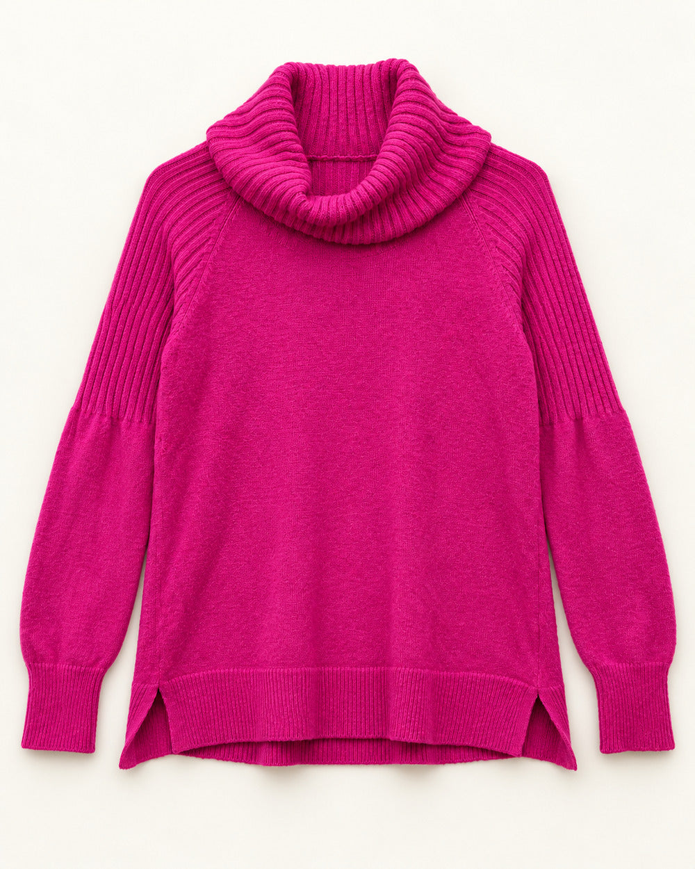 Fuchsia women's preloved winter crop top, VW-CTP190