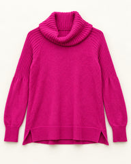Fuchsia women's preloved winter crop top, VW-CTP190