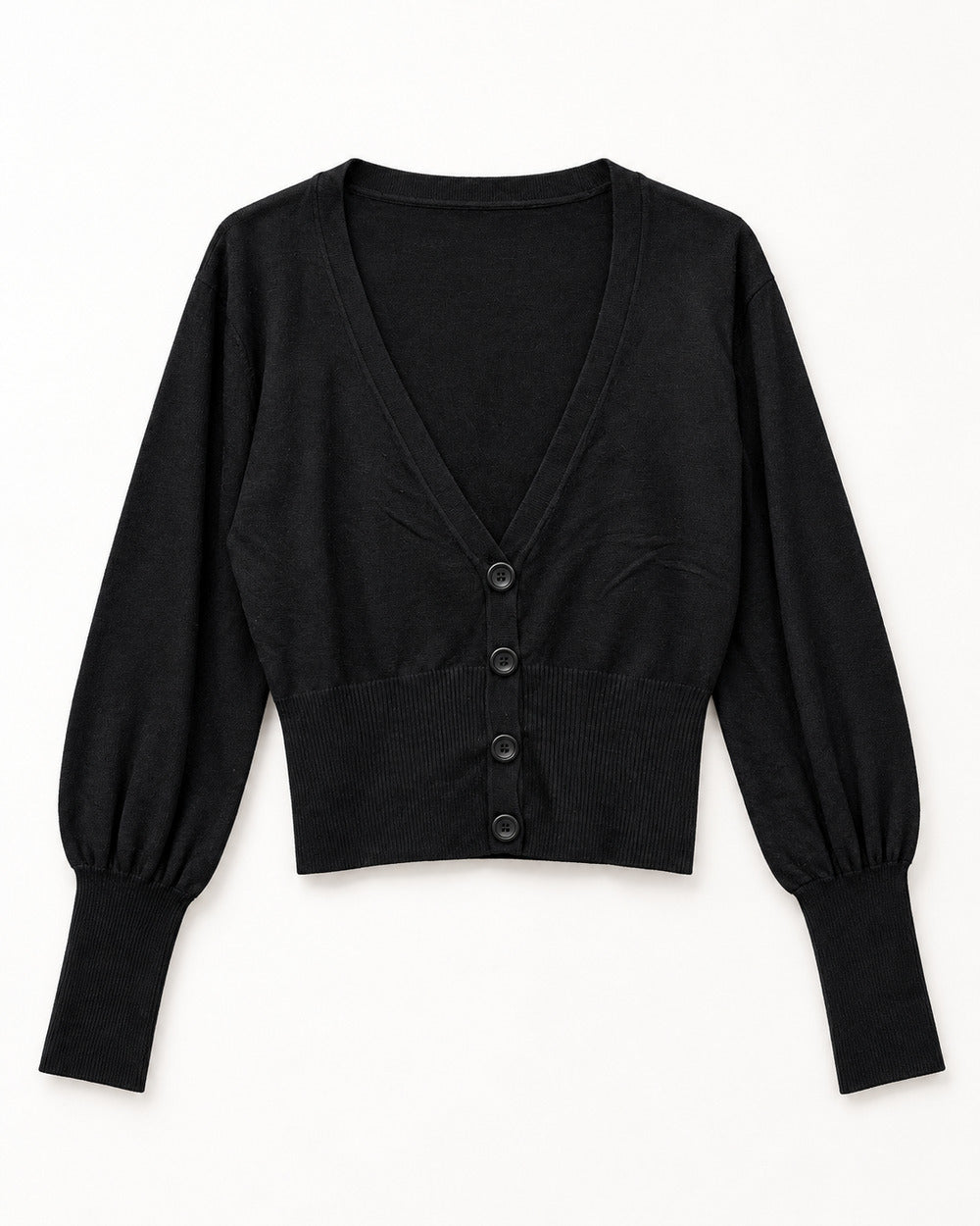 Charcoal Grey women's preloved heavy button cardigan, VW-HBC06