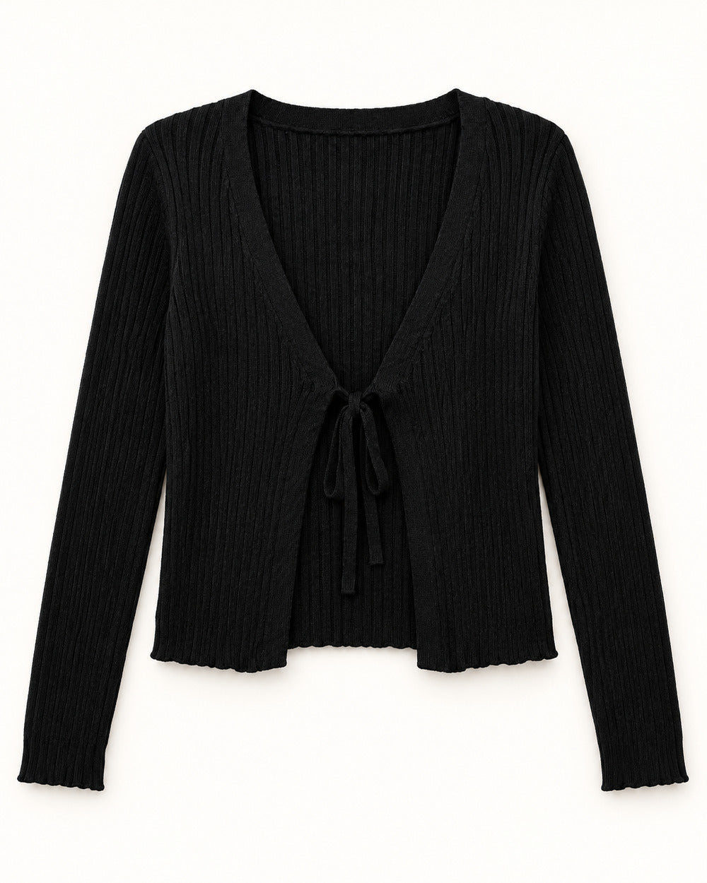 Black women's preloved heavy button cardigan, VW-HBC121