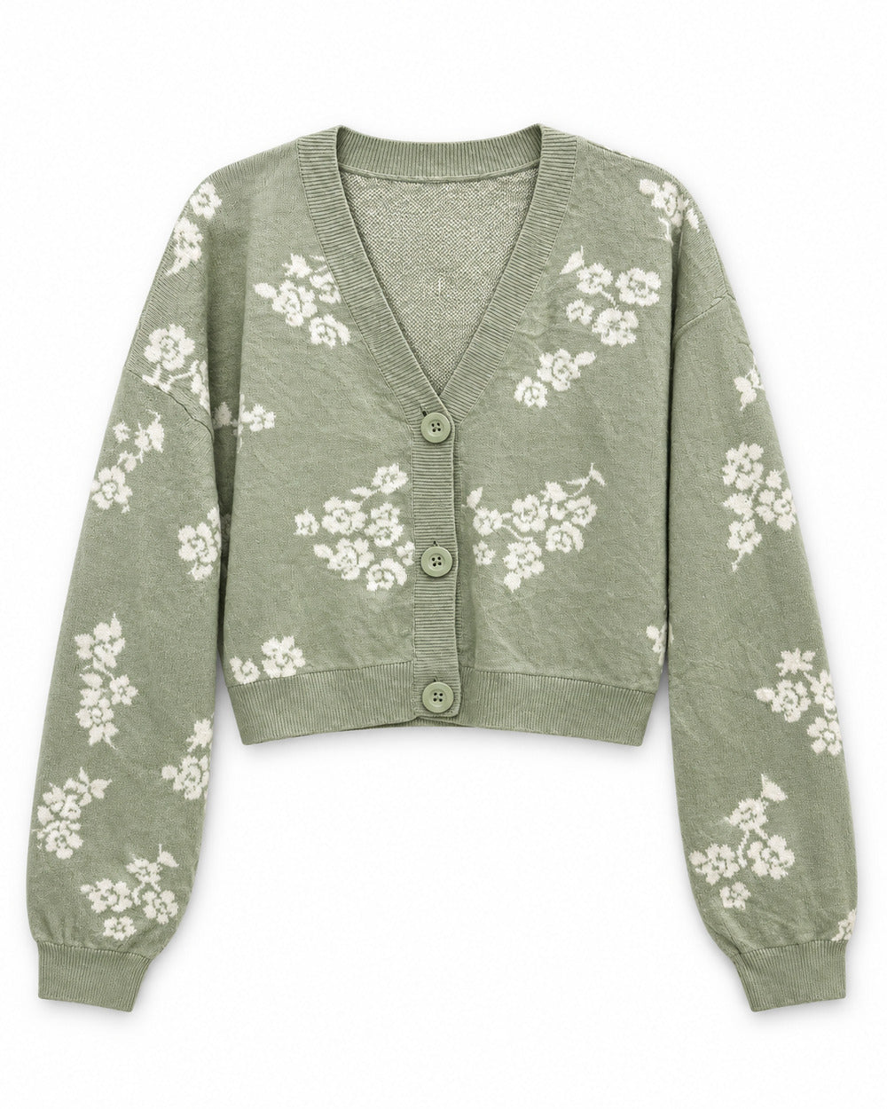 Cream women's preloved heavy button cardigan, VW-HBC141