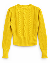 Mustard & Yellow women's preloved heavy button cardigan, VW-HBC147
