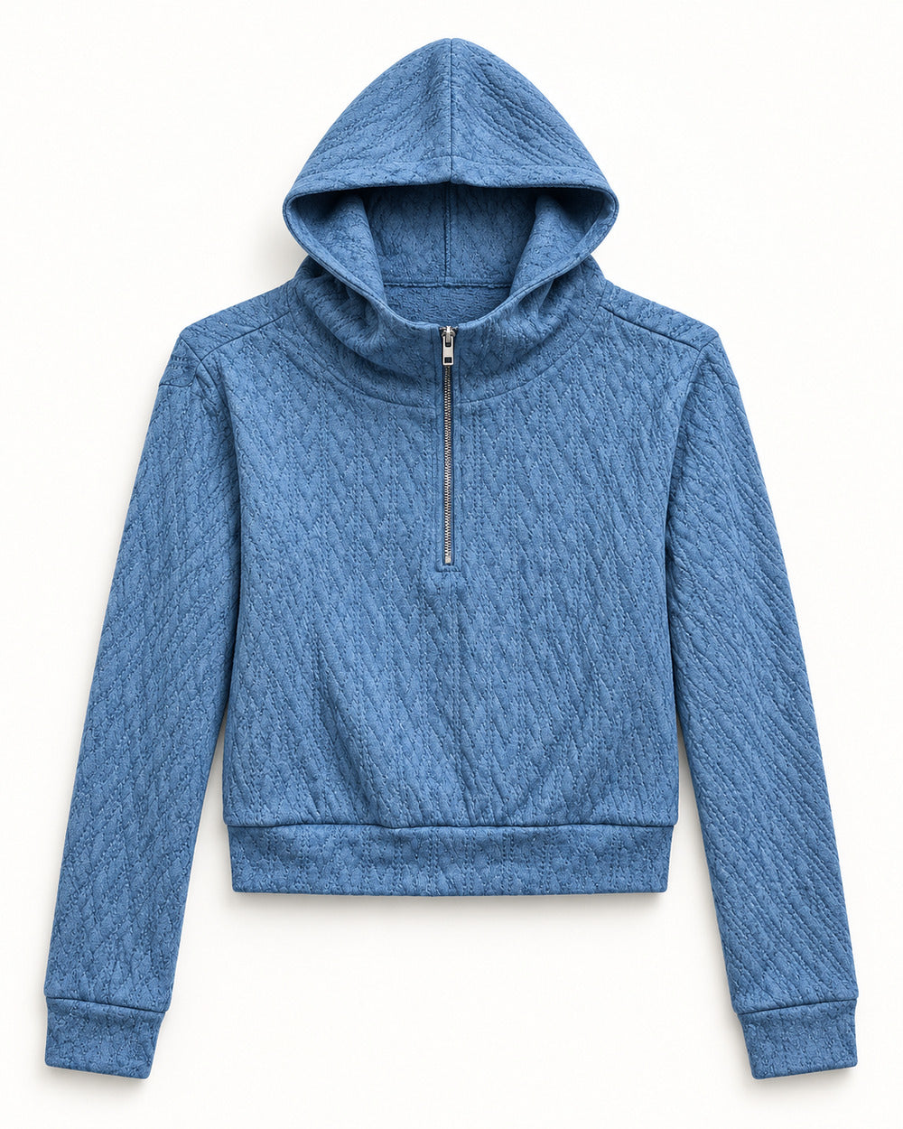 Blue & Powder Blue women's preloved heavy button cardigan, VW-HBC161