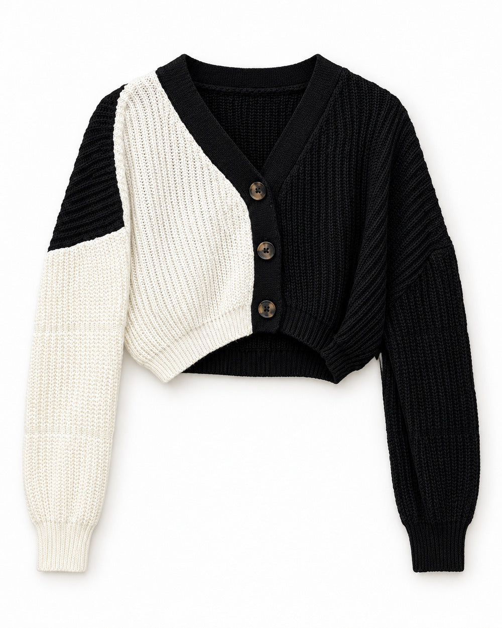 Charcoal Grey women's preloved heavy button cardigan, VW-HBC181