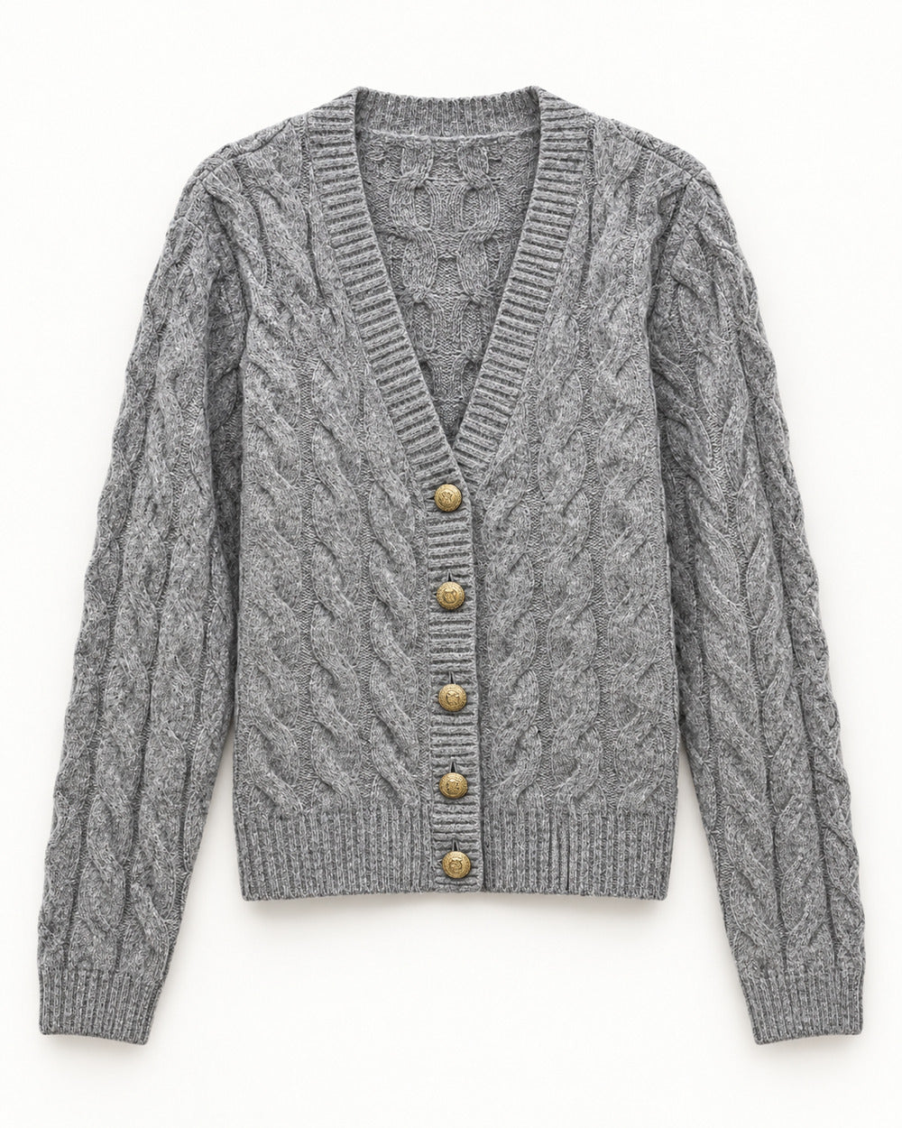 Black & Blush Pink women's preloved heavy button cardigan, VW-HBC210