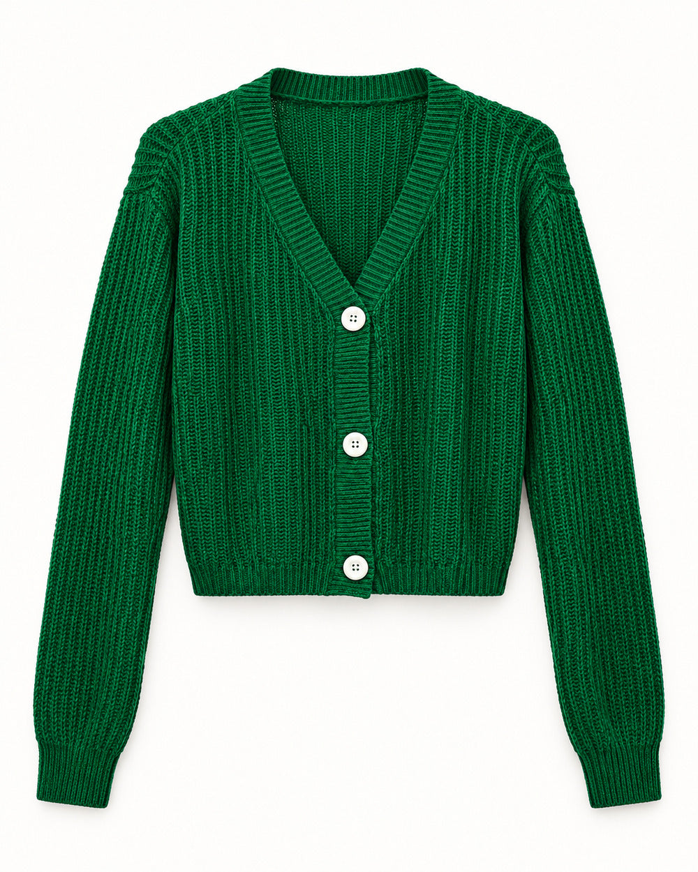 Teal & Forest Green women's preloved heavy button cardigan, VW-HBC247