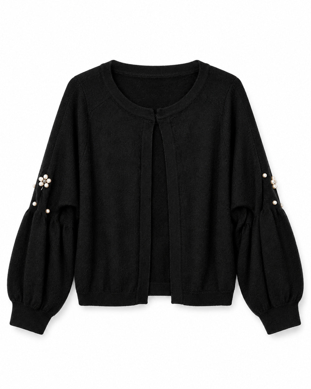 Black women's preloved heavy button cardigan, VW-HBC252