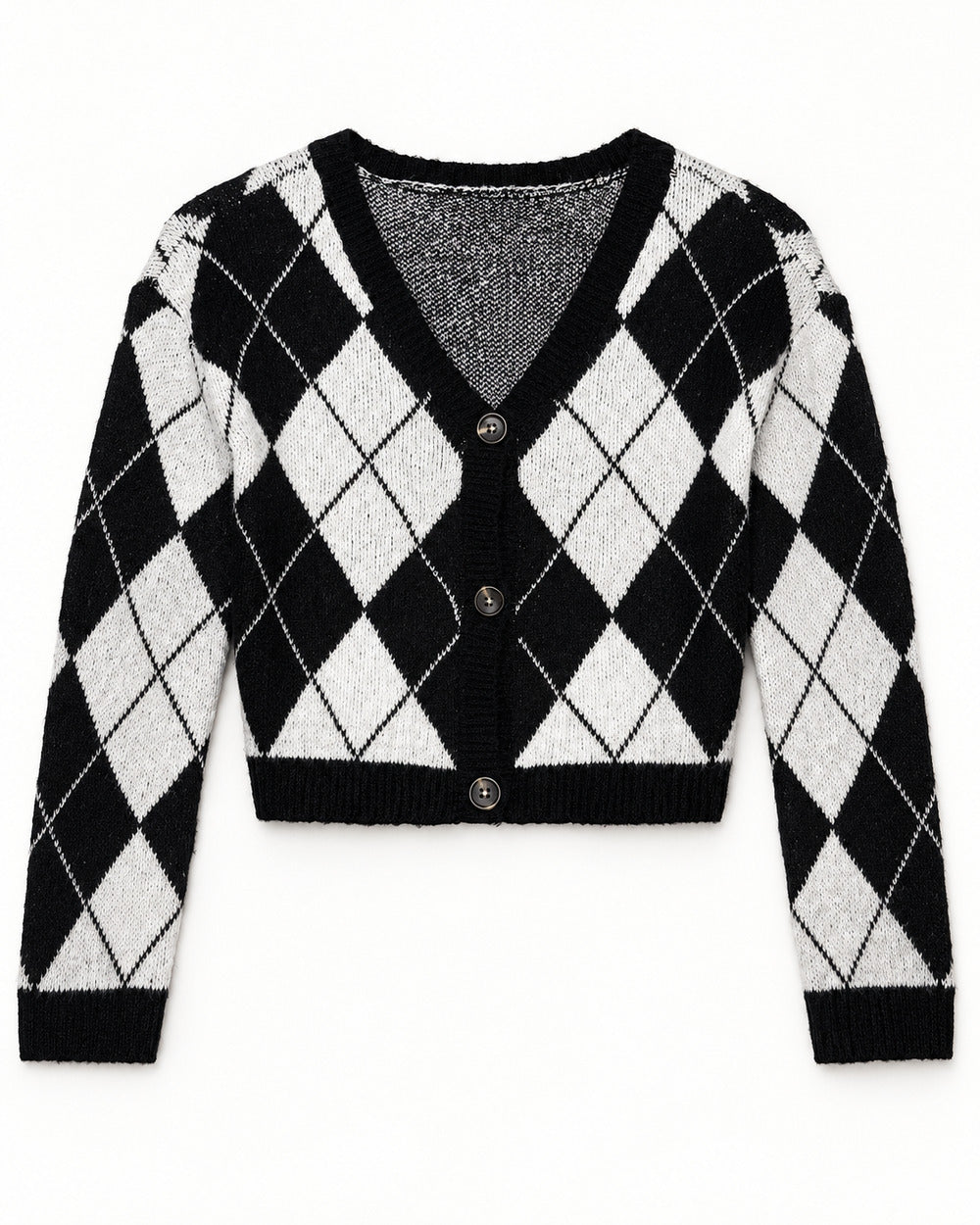 Charcoal Grey women's preloved heavy button cardigan, VW-HBC253